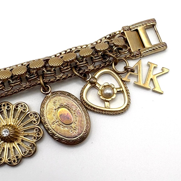 Anne Klein Women's Gold-Tone Charm Bracelet Watch - Picture 6 of 9